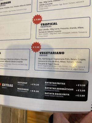 Veggie Burger  at A Travessa in Santa Maria