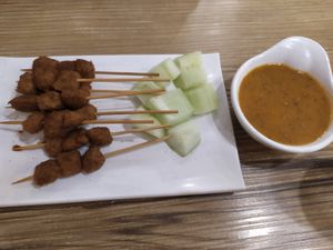 Plant-based Satay at Nature Cafe - Boon Lay Way in West Singapore