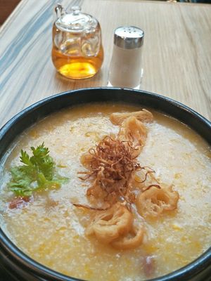 Pumpkin porridge at Nature Cafe - Boon Lay Way in West Singapore