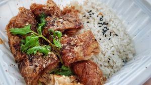 Veg chix rice at Nature Cafe - Boon Lay Way in West Singapore