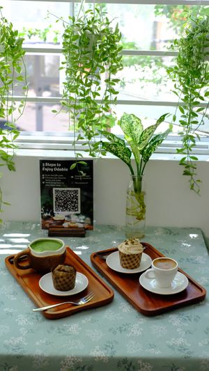 Green window 😍 at Odabia - Vegan Café & Desserts in Da Nang