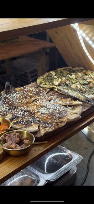 Pita pizza buffet on Wednesdayy  at La Portal to Shamballah in Gianyar