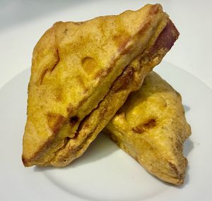 Bread pakoda at Mohan Bhog Restaurant in Dubai