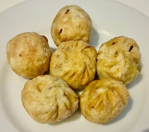 Fried vegetable momos at Mohan Bhog Restaurant in Dubai