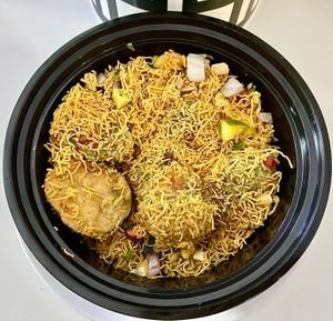 Sev puri at Mohan Bhog Restaurant in Dubai