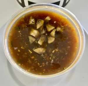 Veg Manchow Soup at Mohan Bhog Restaurant in Dubai