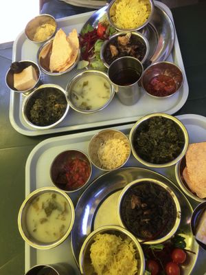 Thali style food at Hare Krishna in Lisbon