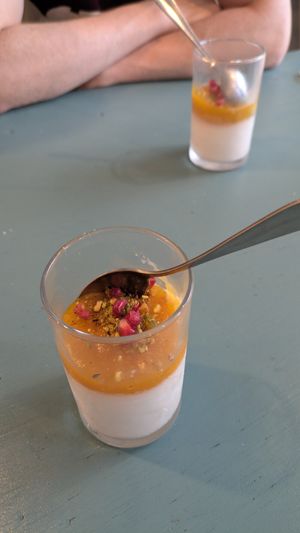 Greek night dessert at Planted Community Cafe, Refillery and Hub in Cheltenham