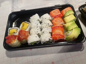 Vegan sushii  at Sushi Angel in Setúbal