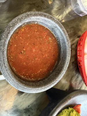 Table salsa very yummy.   at Tony's Tacos in Heber City