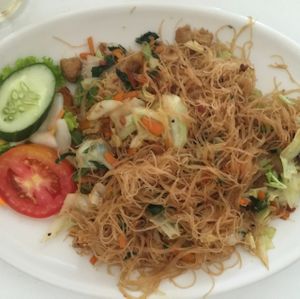 Singaporean bee hoon  at Loving Hut in Denpasar
