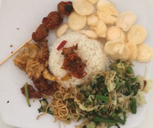 nasi veggi at Loving Hut in Denpasar