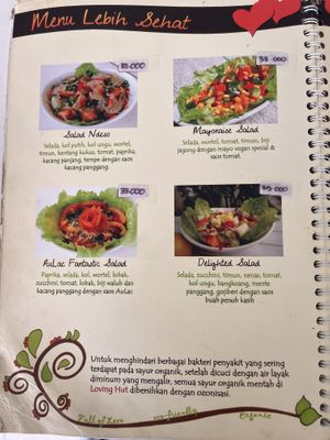 Even more salads  at Loving Hut in Denpasar
