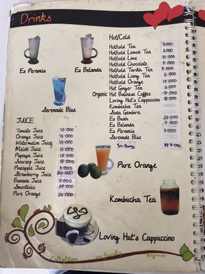 Drinks  at Loving Hut in Denpasar