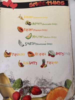 Smoothies  at Loving Hut in Denpasar