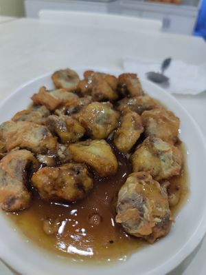 Mushroom stake at Loving Hut in Denpasar