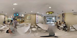 Photos here interior at Loving Hut in Denpasar