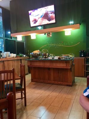 The buffet at Spazziano in Rio De Janeiro