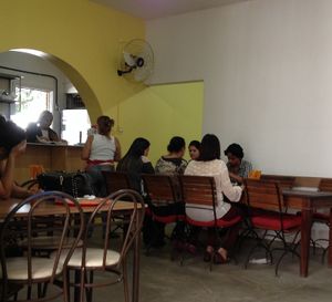 Interior of restaurant at Nascente um Gosto de Sol in Belo Horizonte