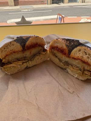 Everything bagel!  at Little Bagel Co - Baldwin in Bristol