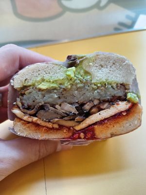 Super VBB bagel at Little Bagel Co - Baldwin in Bristol