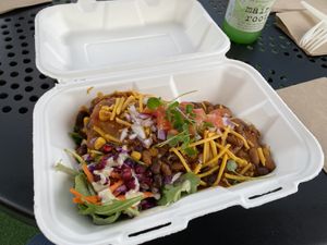 Soy chorizo burrito  at WorldBeat Cafe in San Diego