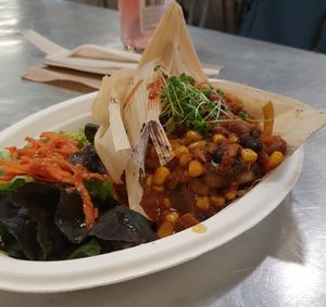 Very tasty at WorldBeat Cafe in San Diego