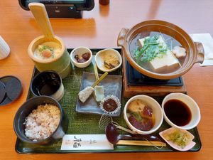 Vegan set at Saga-Tofu Ine North Branch - 嵯峨とうふ 稲 北店 in Kyoto