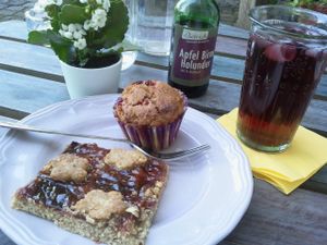 homemade yummy vegan cake at Die Zauberei in Bregenz