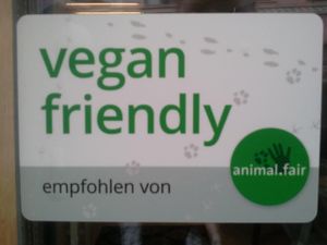 suggested by animal fair, an austrian vegan guide  at Die Zauberei in Bregenz