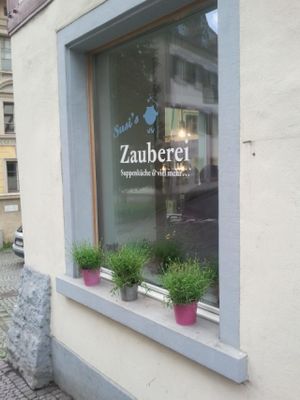 outside at Die Zauberei in Bregenz