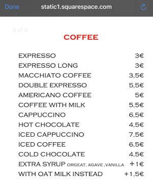  Menu  at Bar de L'Oubli  in Gustavia