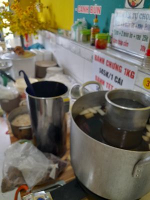 Kitchen area at Quan Chay Sen Ngoc in Ho Chi Minh City