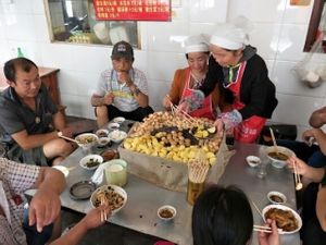 locals over the grill  at Wenjun in Jianshui