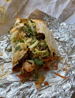   at Pancho's Burritos in Manchester