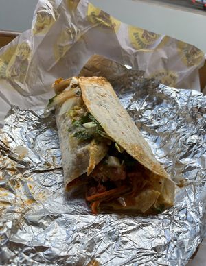   at Pancho's Burritos in Manchester