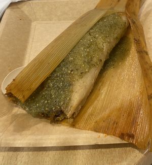 Wonderful vegan tamale 🫔   at Pancho's Burritos in Manchester