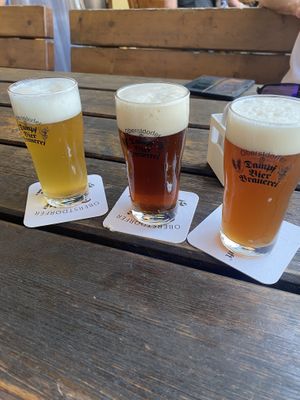 Bierprobe  at Oberstdorfer Dampf Bier Brauerei in Oberstdorf