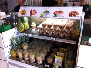 Some of the meals at Vegalia Juice in Paris