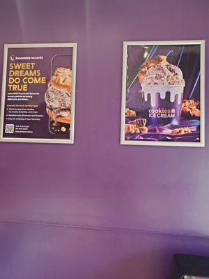 Signs at Insomnia Cookies in Conshohocken