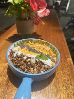 Their tropical smoothie bowl  at The Wavy Moon in Siargao