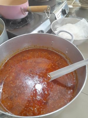 Broth vegan at Cơm Chay Phước Hue in Ho Chi Minh City