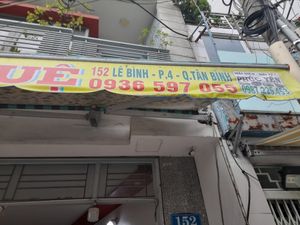 Main sign outside at Cơm Chay Phước Hue in Ho Chi Minh City