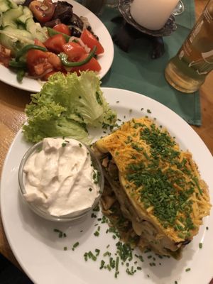 Grünkohl-Lasagne  at Weingut Feuerwehr Wagner in Vienna