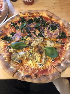 Vegan pizza  at Pizza Pinocchio in Vienna