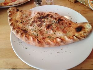 Pinocchio caltzone, vegan at Pizza Pinocchio in Vienna