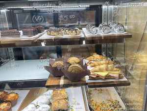 Cabinet food  at Fika Coffee in Christchurch