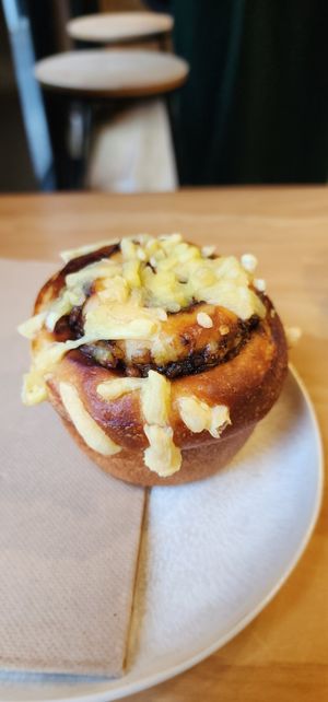 Cheese and Marmite Scroll at Fika Coffee in Christchurch