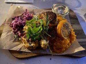 Cauliflower steak at Augustin in Vienna