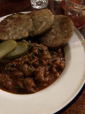 Veganes Gulasch (saisonale Winterkarte)  at Augustin in Vienna